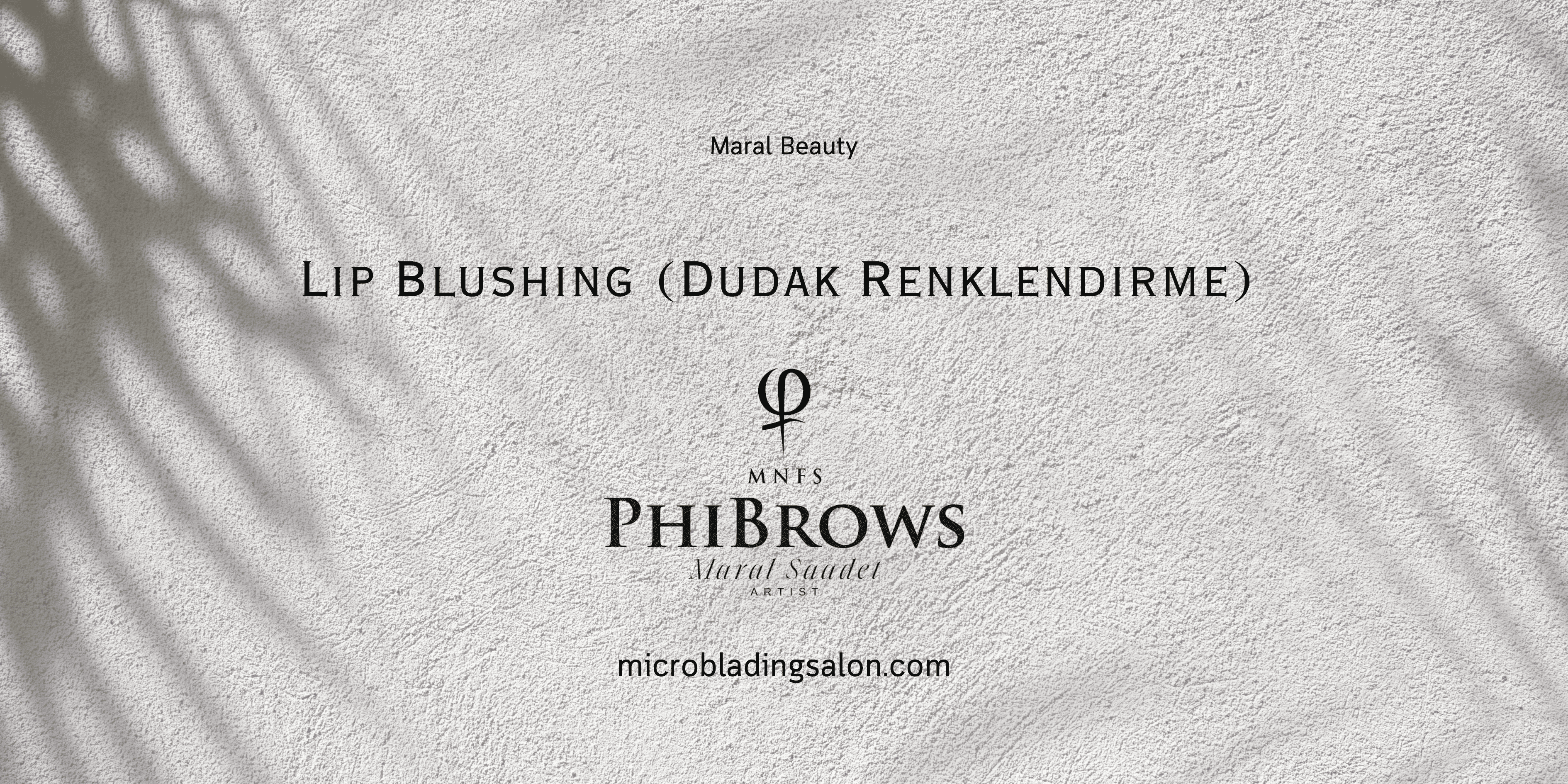 High-detail close-up of a soft, watercolor-effect lip blush result showing restored borders at Maral Beauty Şişli.